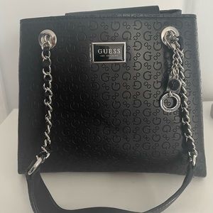 Guess Handbag Black w/Silver